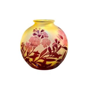 Emile Gallé Vase Art Nouveau "Fleurs De Pommier"