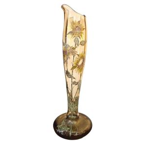 Emile Gallé Art Nouveau Vase "sunflowers"