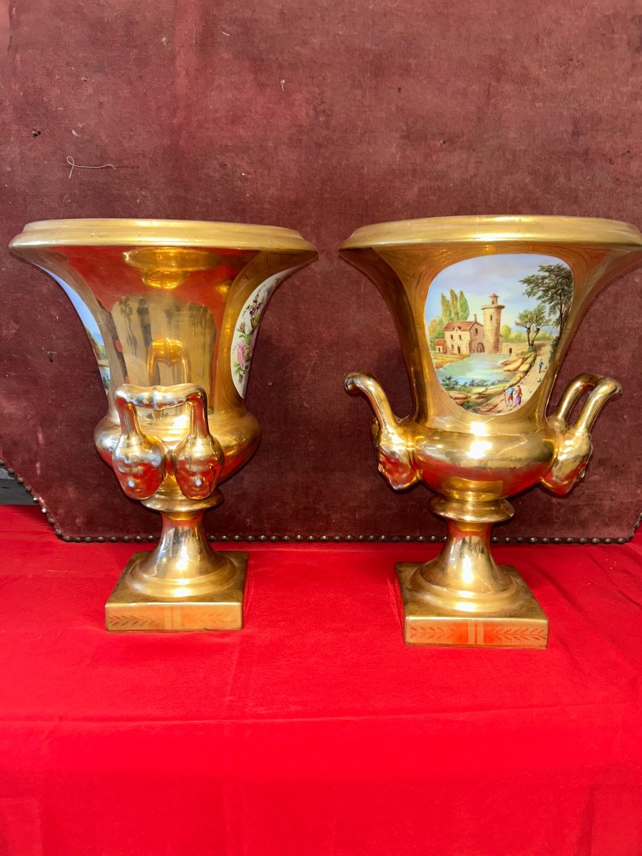 Paire De Grand Vase Medicis Louis Philipe -photo-3