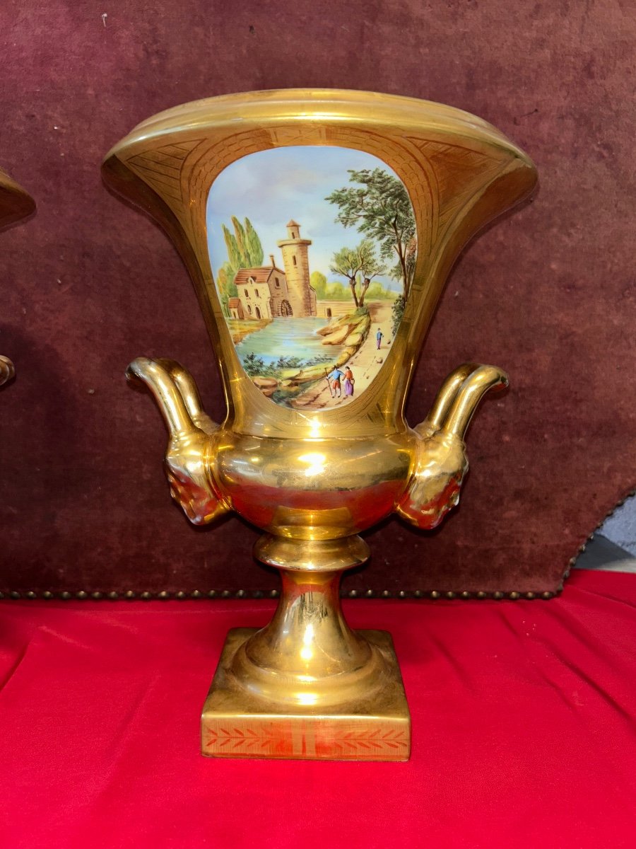 Paire De Grand Vase Medicis Louis Philipe -photo-4