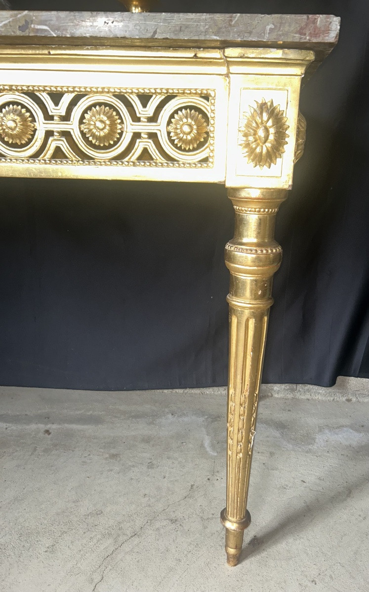 Louis XVI Period Gilded Console -photo-1