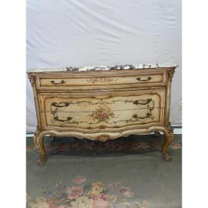 Commode En Bois Peint 