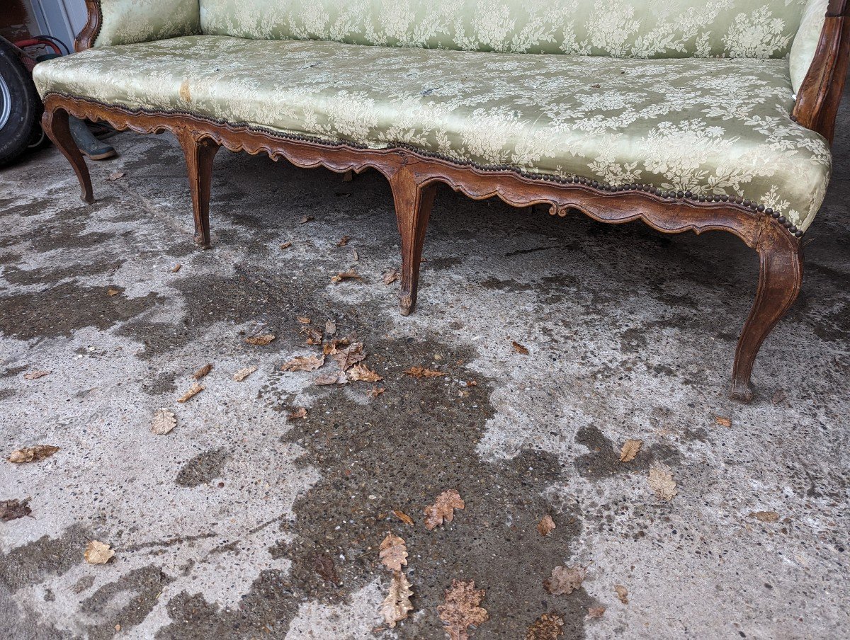 18th Century Walnut Winged Sofa Lxv-photo-1