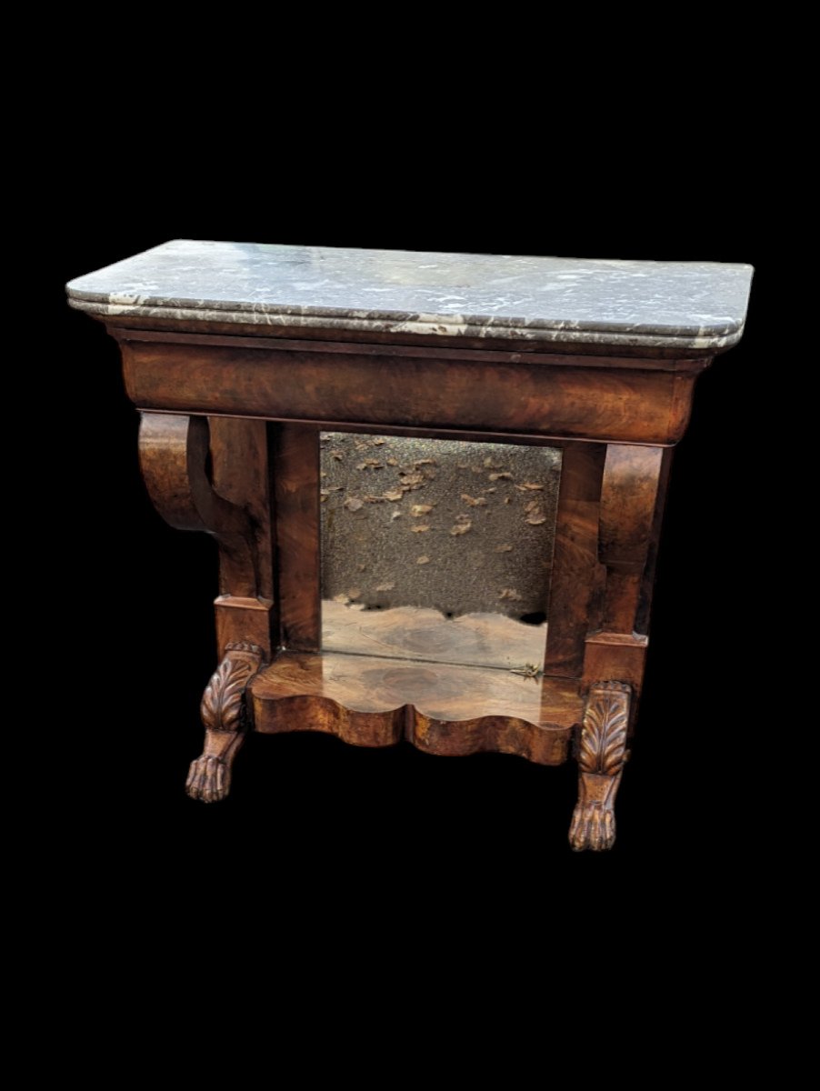 Small Empire Period Console With Claw Base 