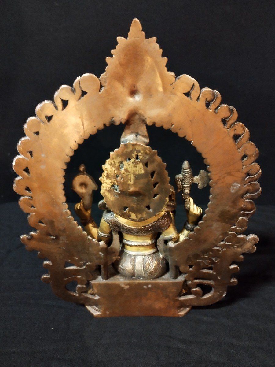 Ganesha In Gilt Bronze-photo-1