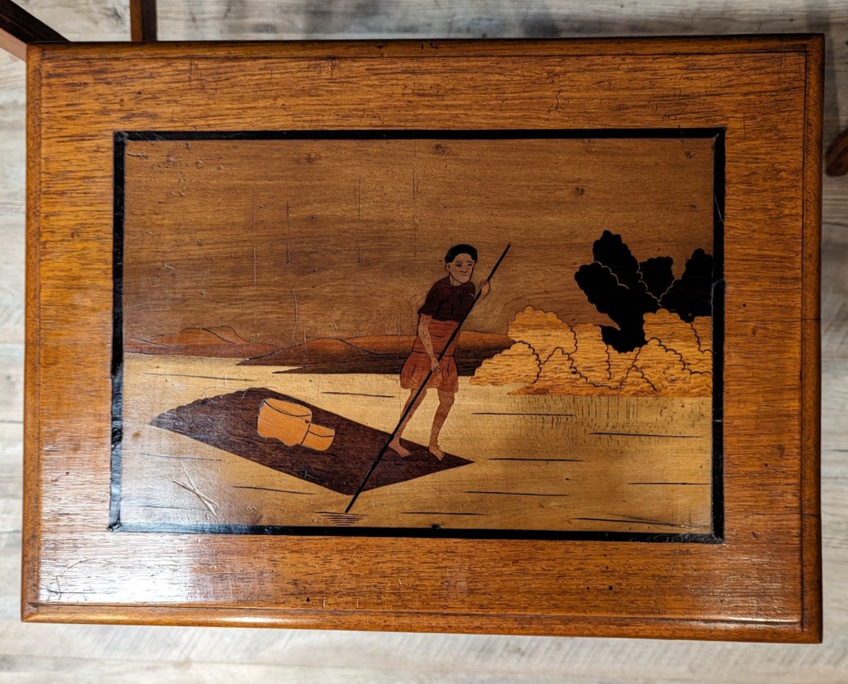 Asian Nesting Tables In Marquetry-photo-1