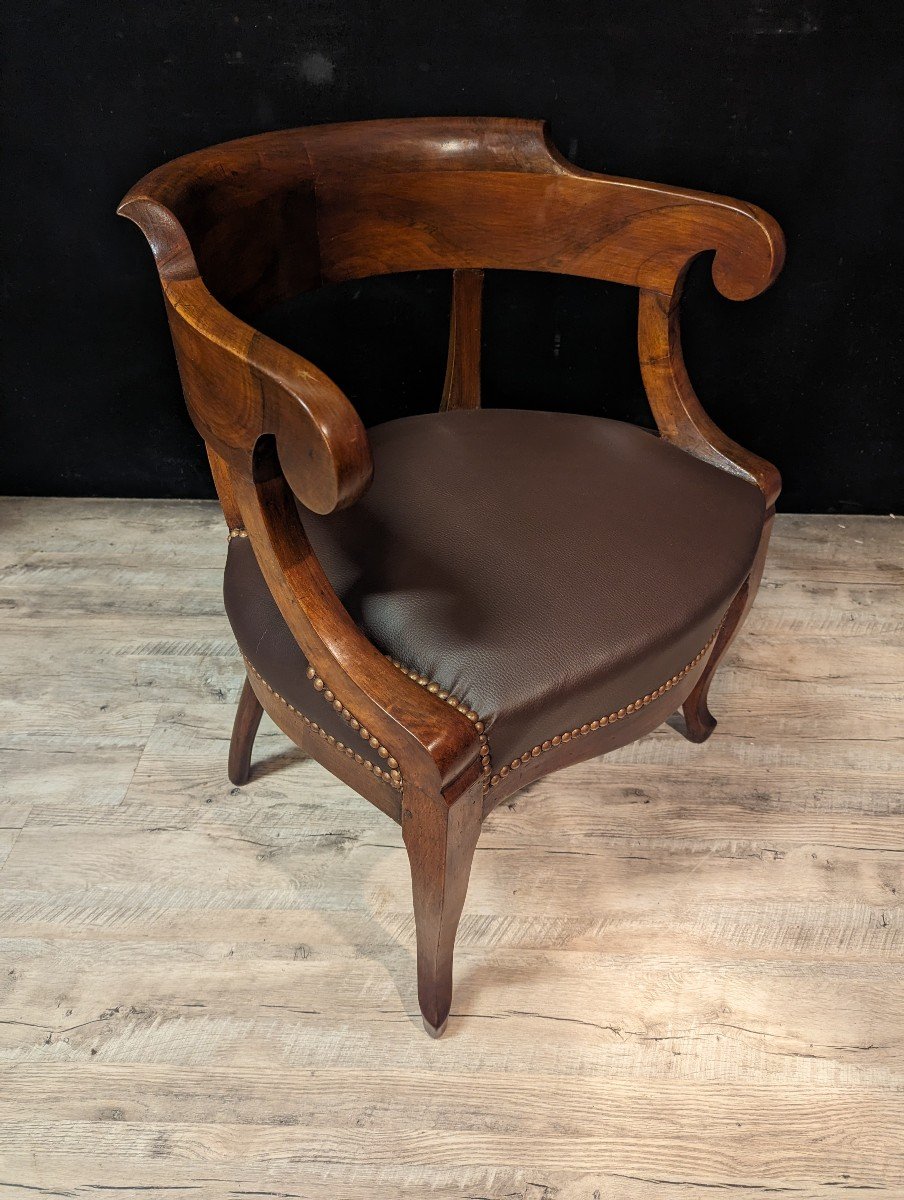 Restoration Office Chair In Walnut-photo-3