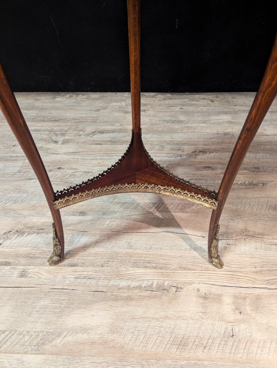Pair Of Napoleon III Mahogany Pedestal Tables-photo-1