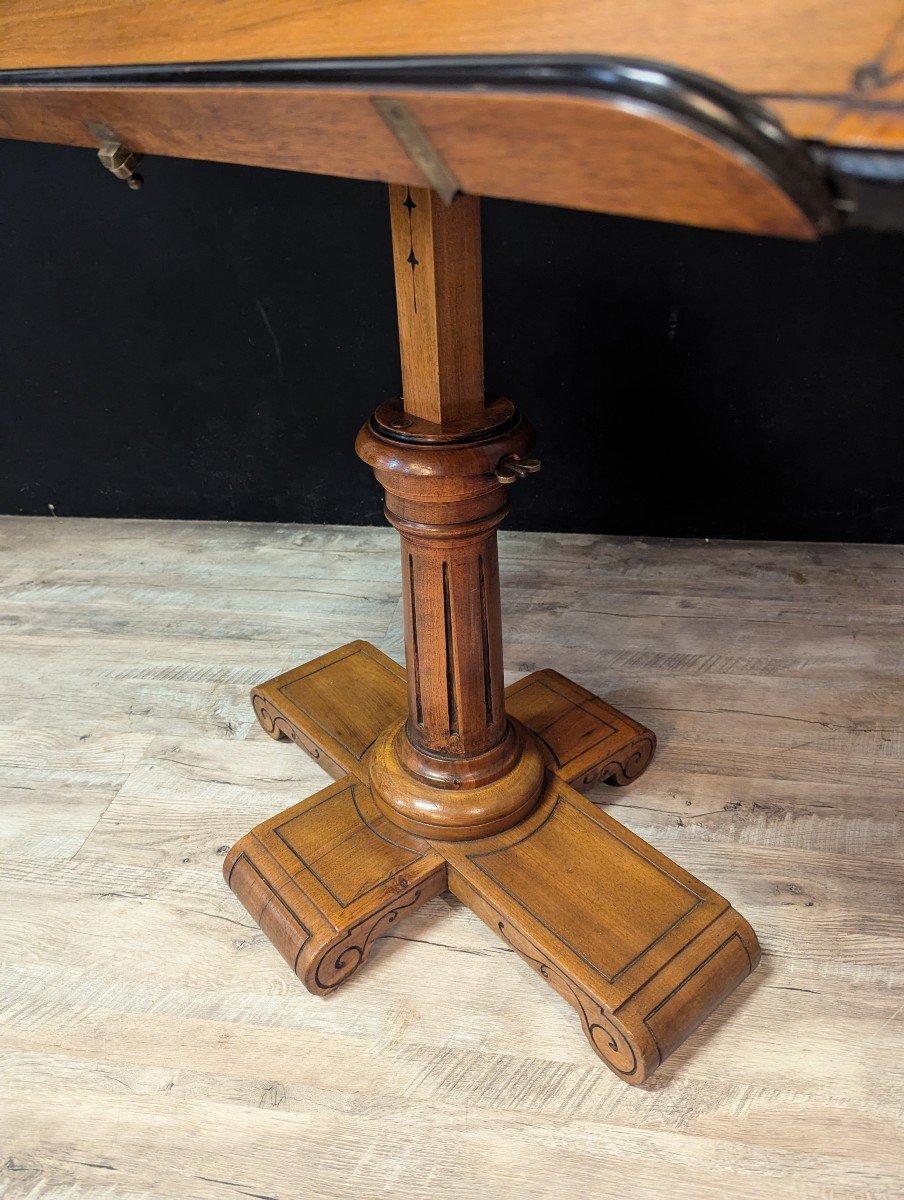 Architect's Table In Mahogany From The 1900s-photo-2