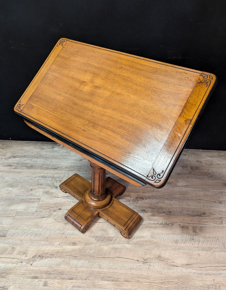 Architect's Table In Mahogany From The 1900s-photo-3