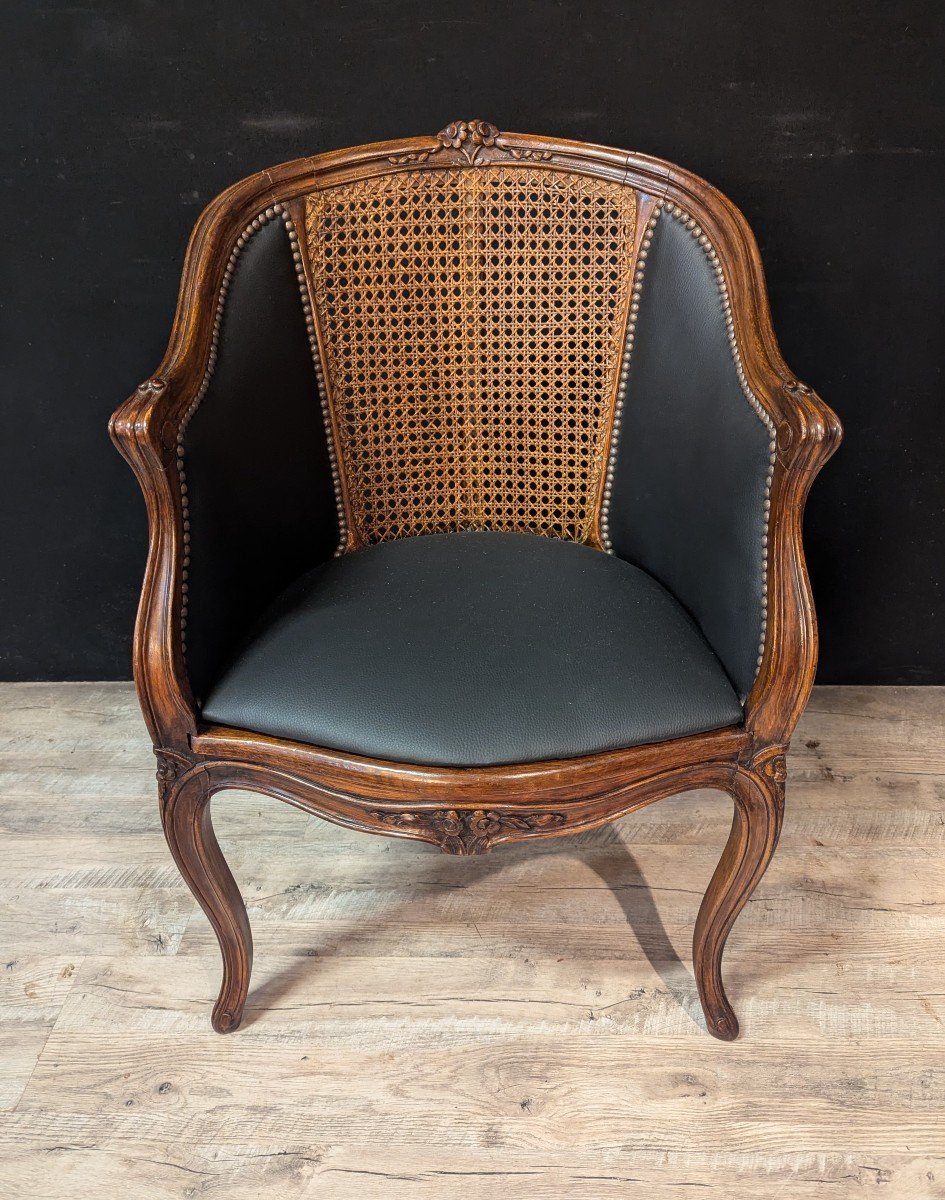 Louis XV Office Chair With Canework