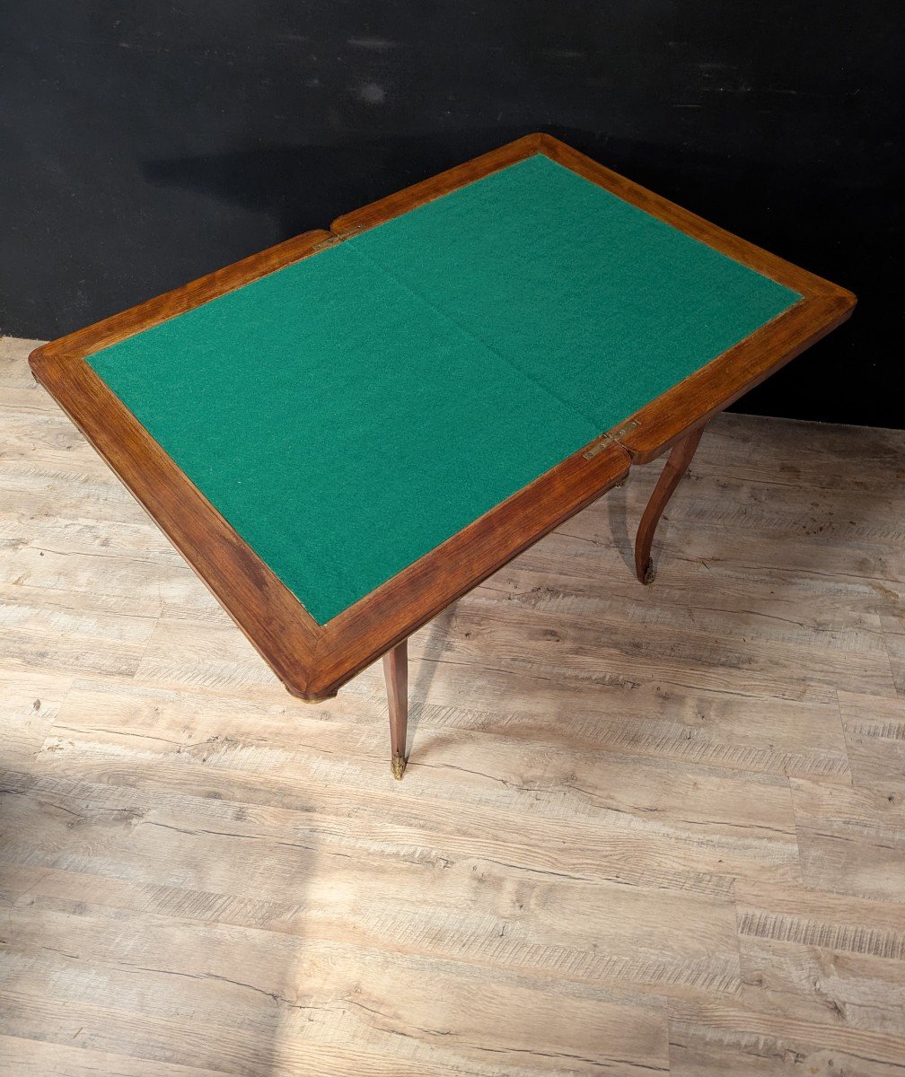 Louis XV Style Marquetry Games Table-photo-2