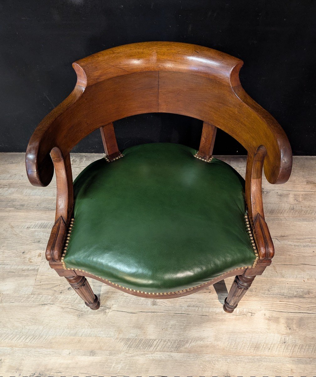 Restoration Style Oak Office Chair-photo-1