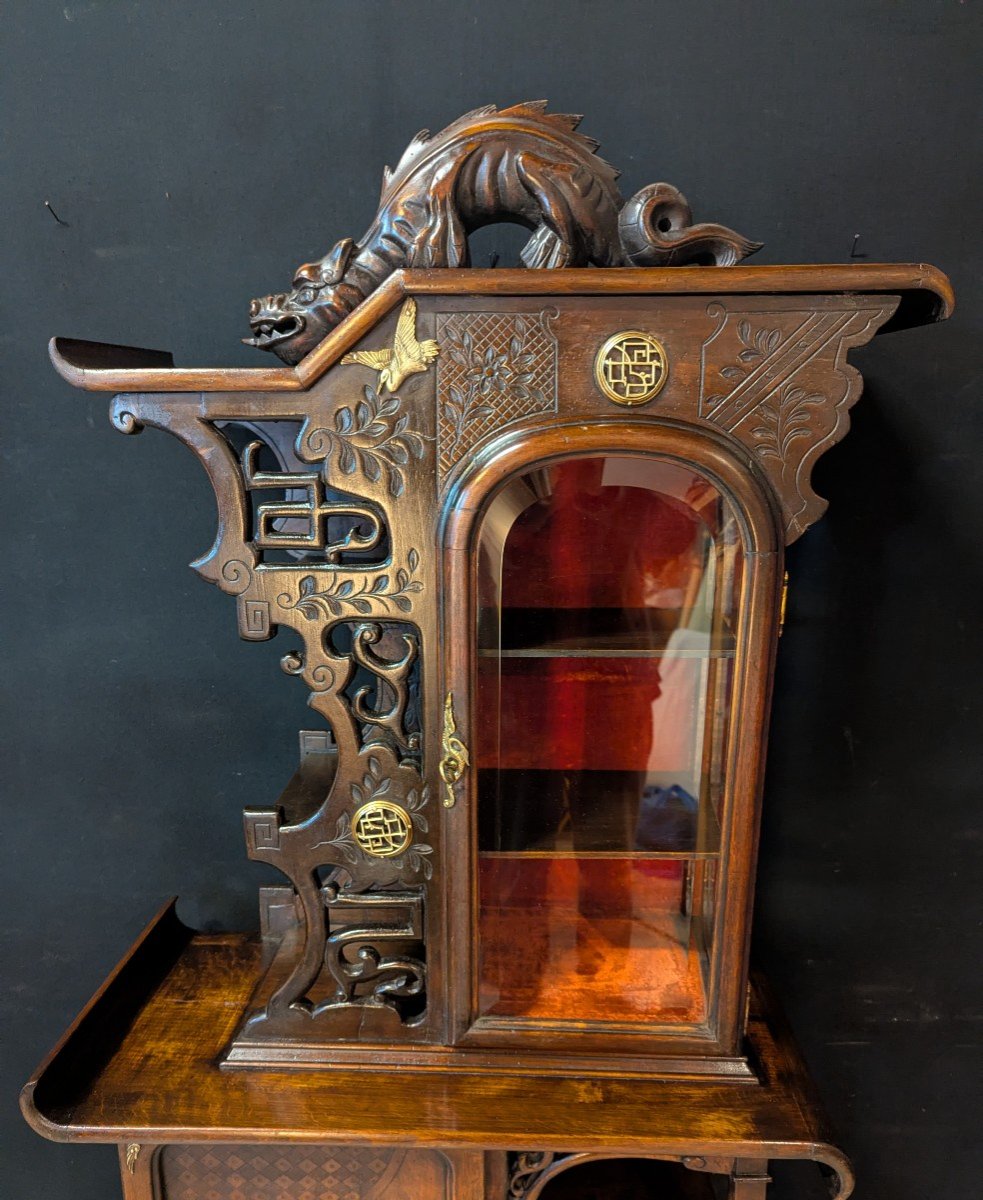 Cabinet Asiatique d'Inspiration Art Nouveau-photo-2