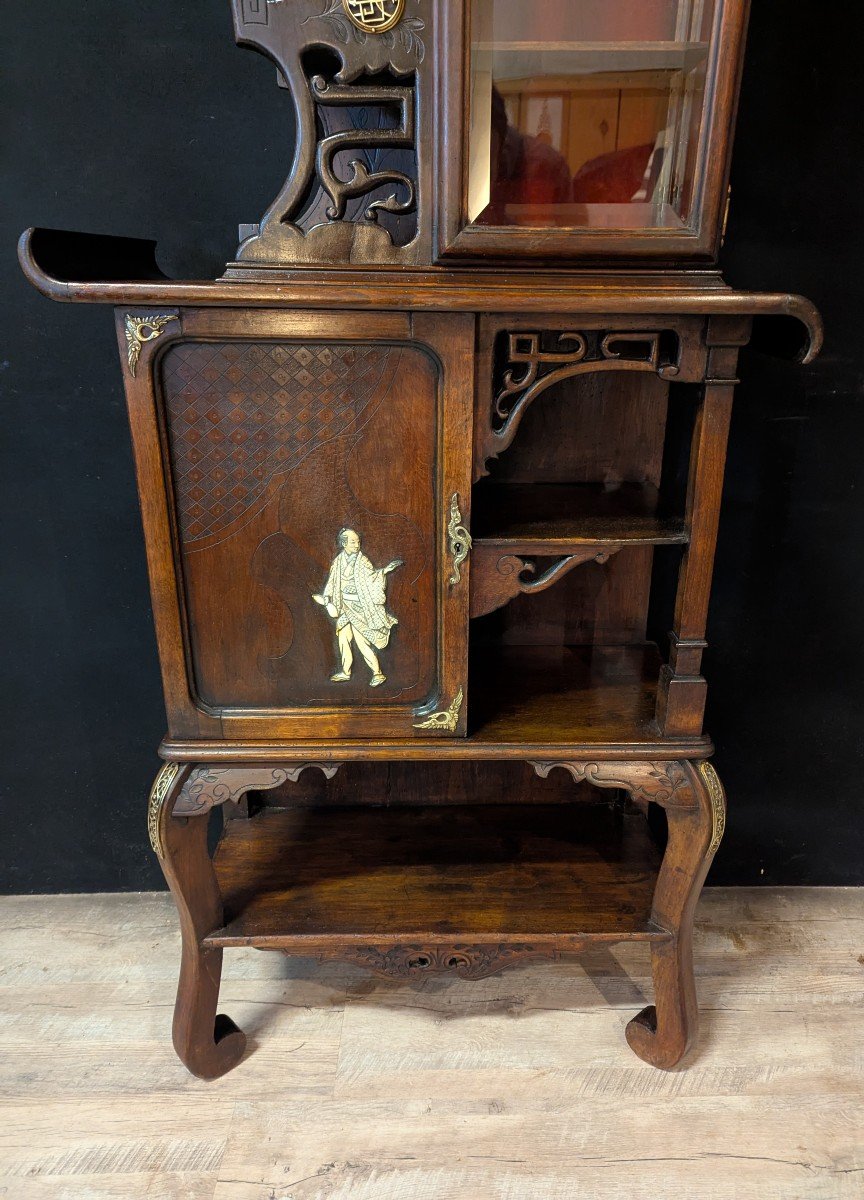 Cabinet Asiatique d'Inspiration Art Nouveau-photo-3