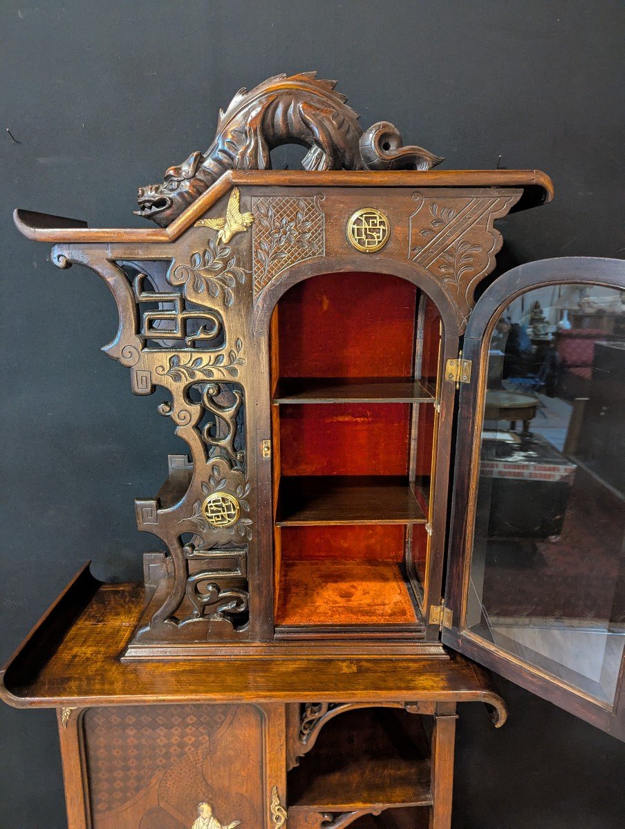 Cabinet Asiatique d'Inspiration Art Nouveau-photo-2