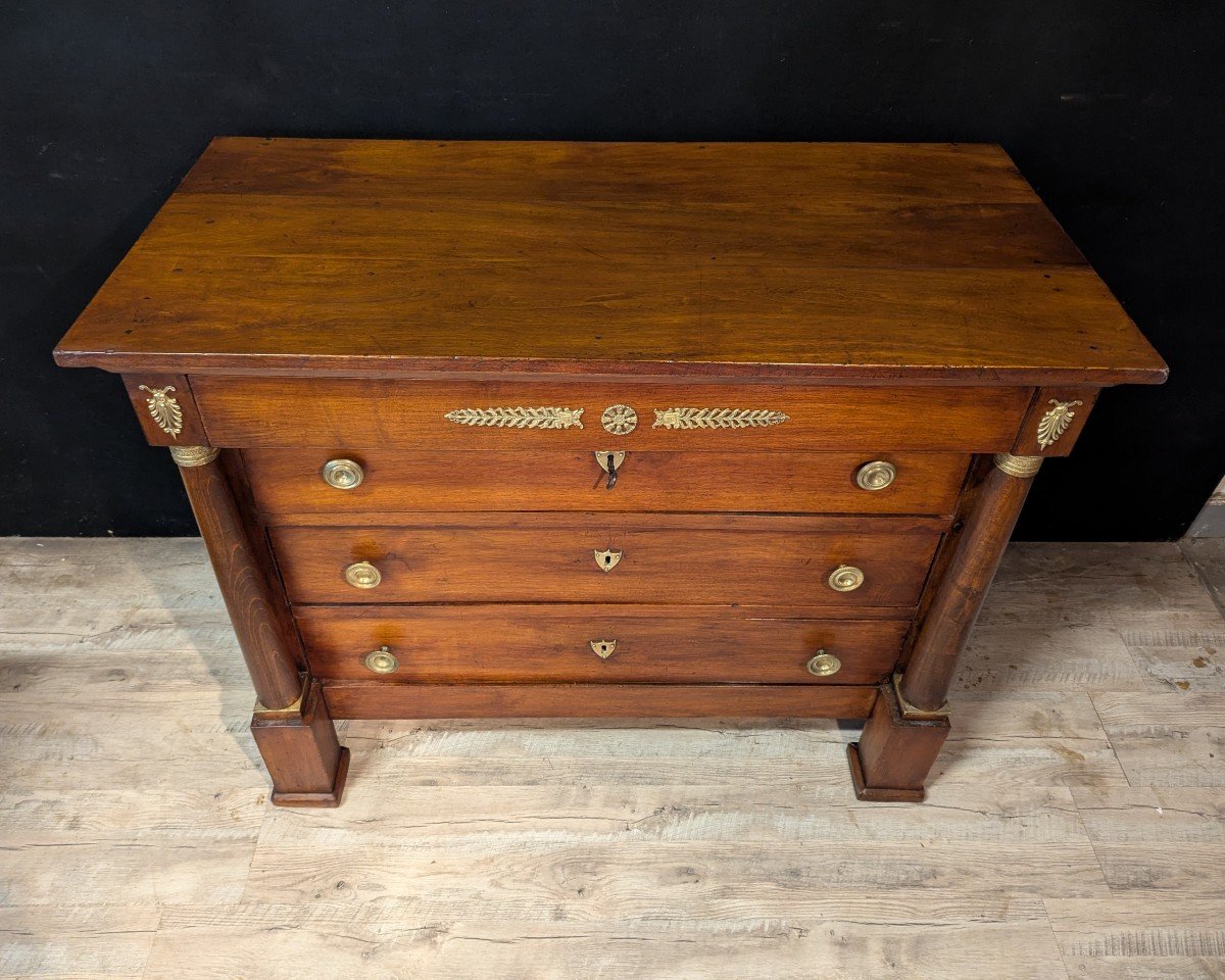 Empire Walnut Chest Of Drawers-photo-2