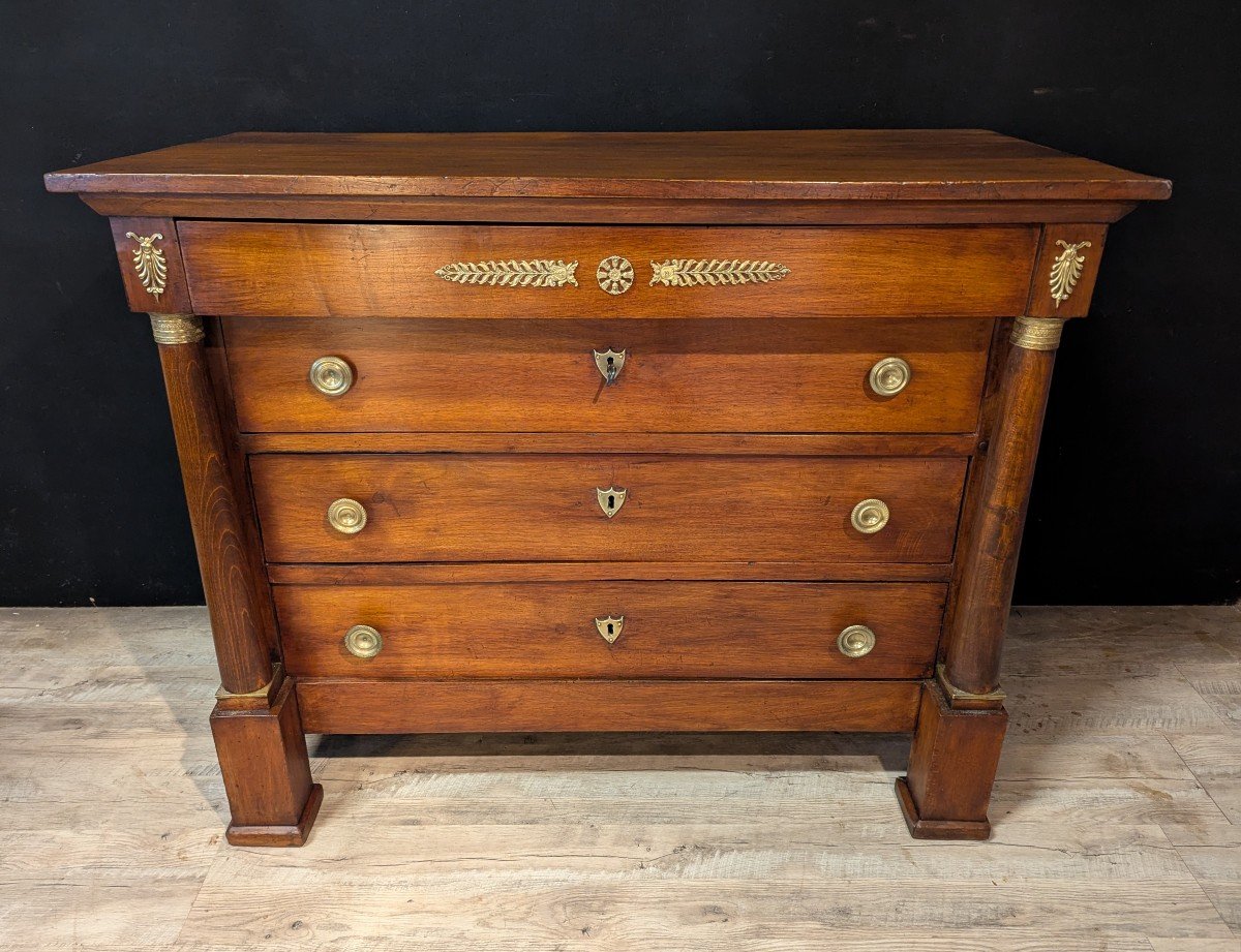 Empire Walnut Chest Of Drawers