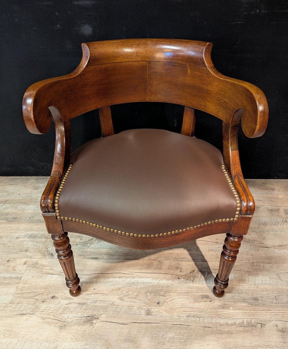 Fauteuil De Bureau Restauration En Noyer