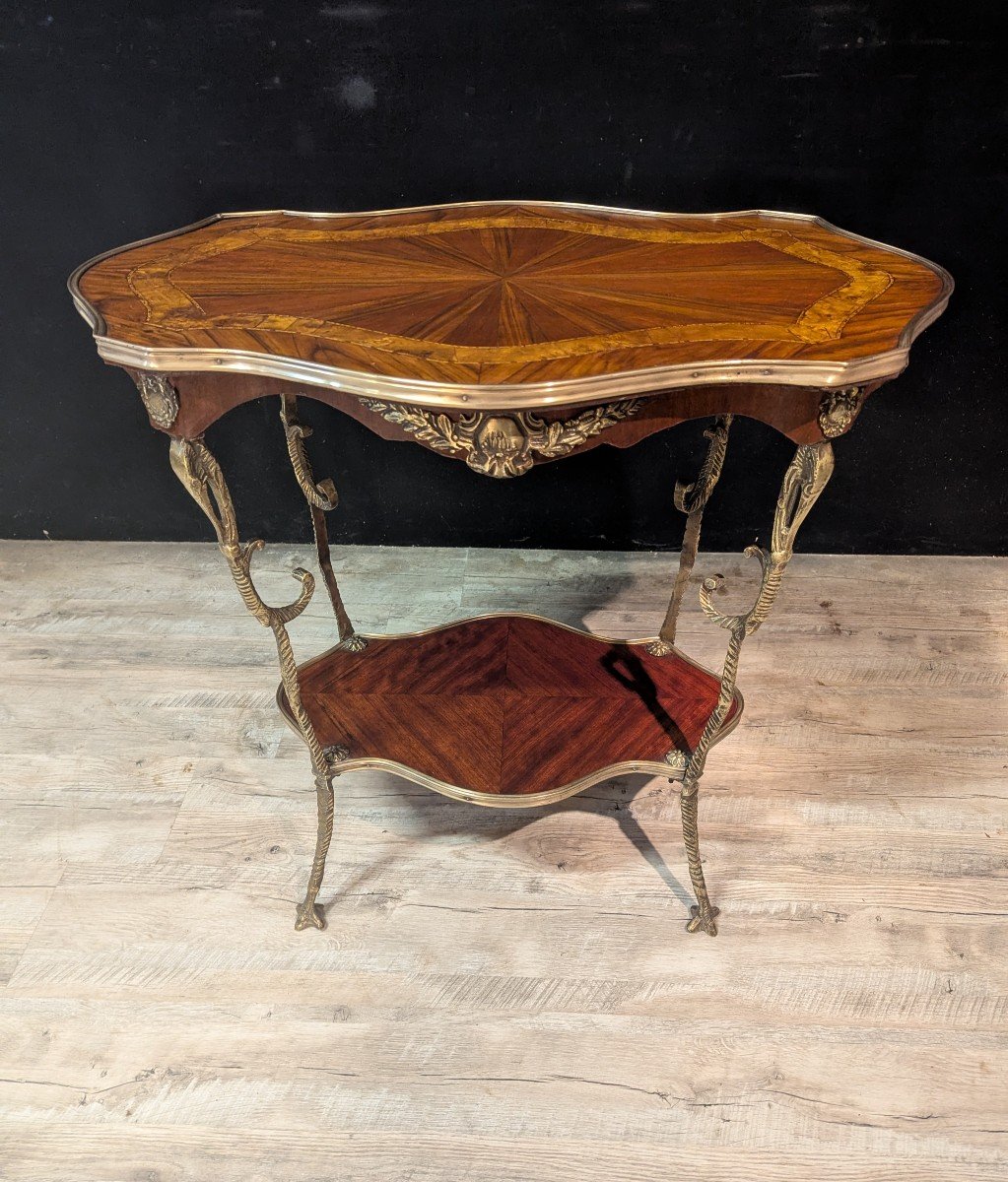 Napoleon III Marquetry Center Table