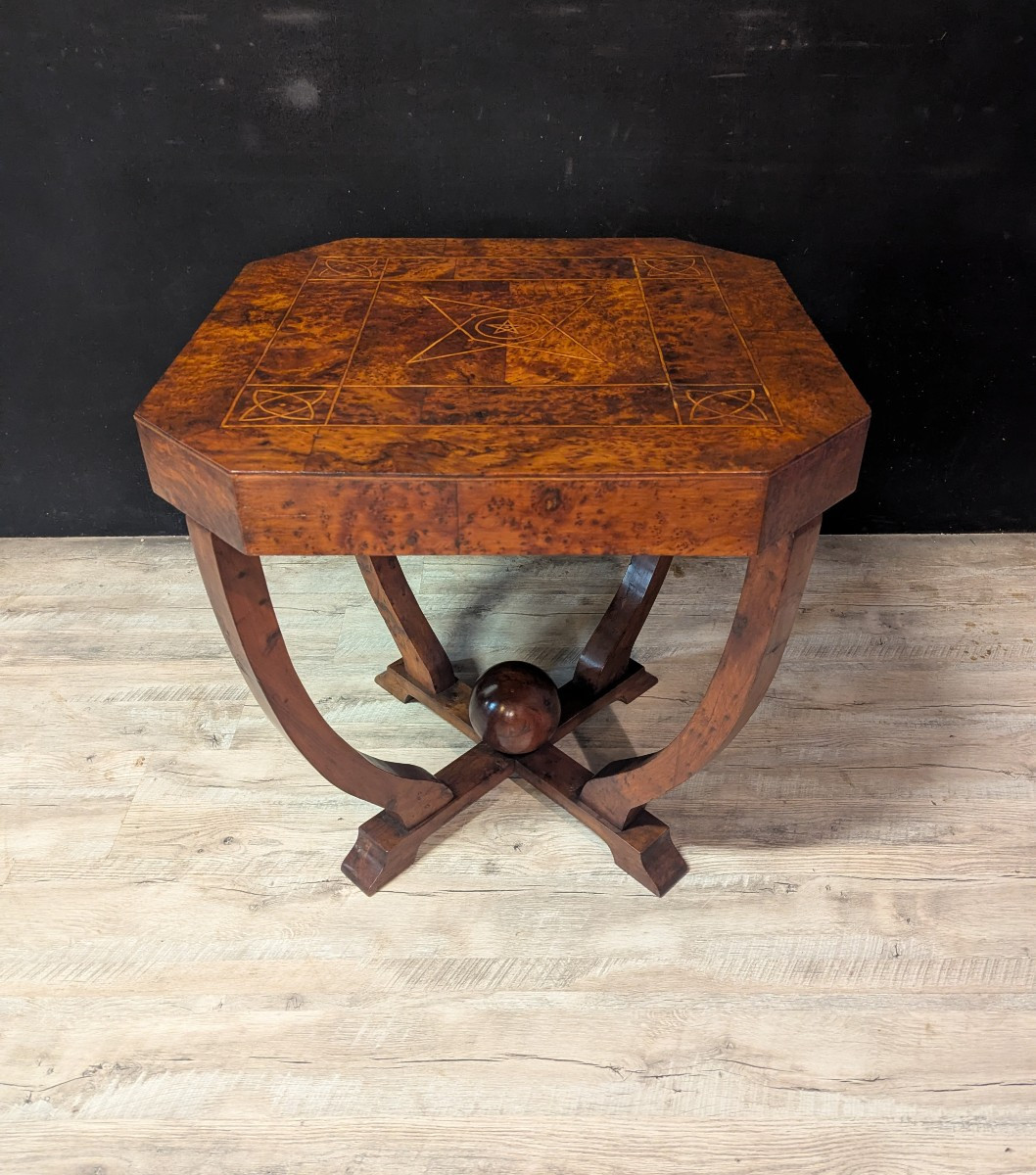 Art Deco Mahogany Center Table-photo-2