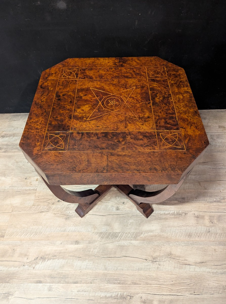 Art Deco Mahogany Center Table-photo-4