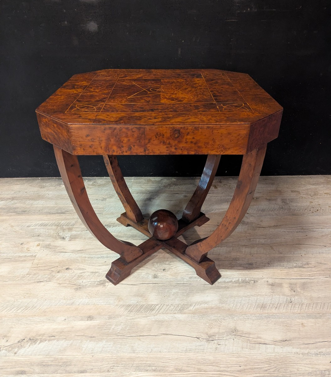 Art Deco Mahogany Center Table