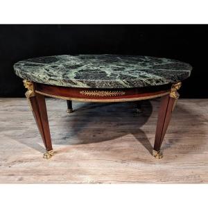 Empire Style Round Coffee Table Return From Egypt