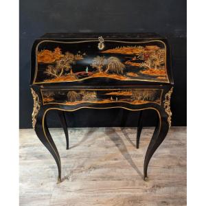 Louis XV Style Sloping Desk In Chinese Lacquer
