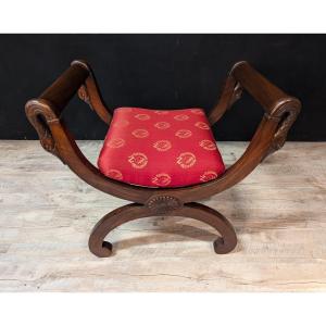 Empire Style Mahogany Stool