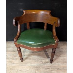 Restoration Style Oak Office Chair