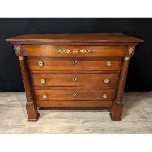 Empire Walnut Chest Of Drawers