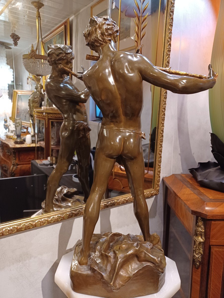 Statue Bronze " l'Improvisateur "-photo-2