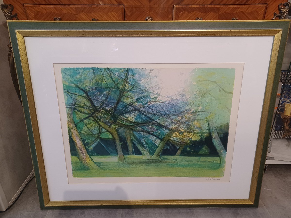 Original Lithograph By Camille Hilaire