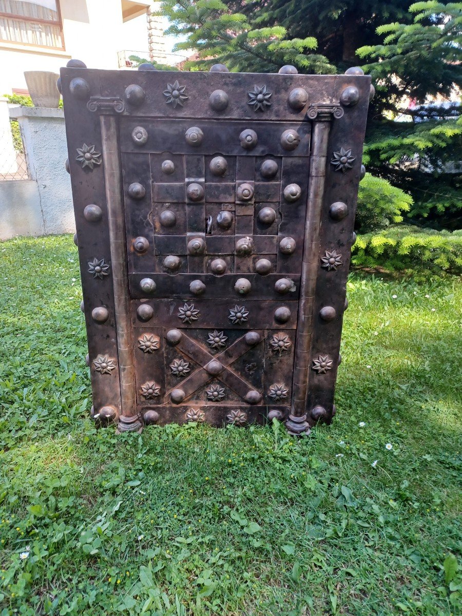 Studded Wrought Iron Safe