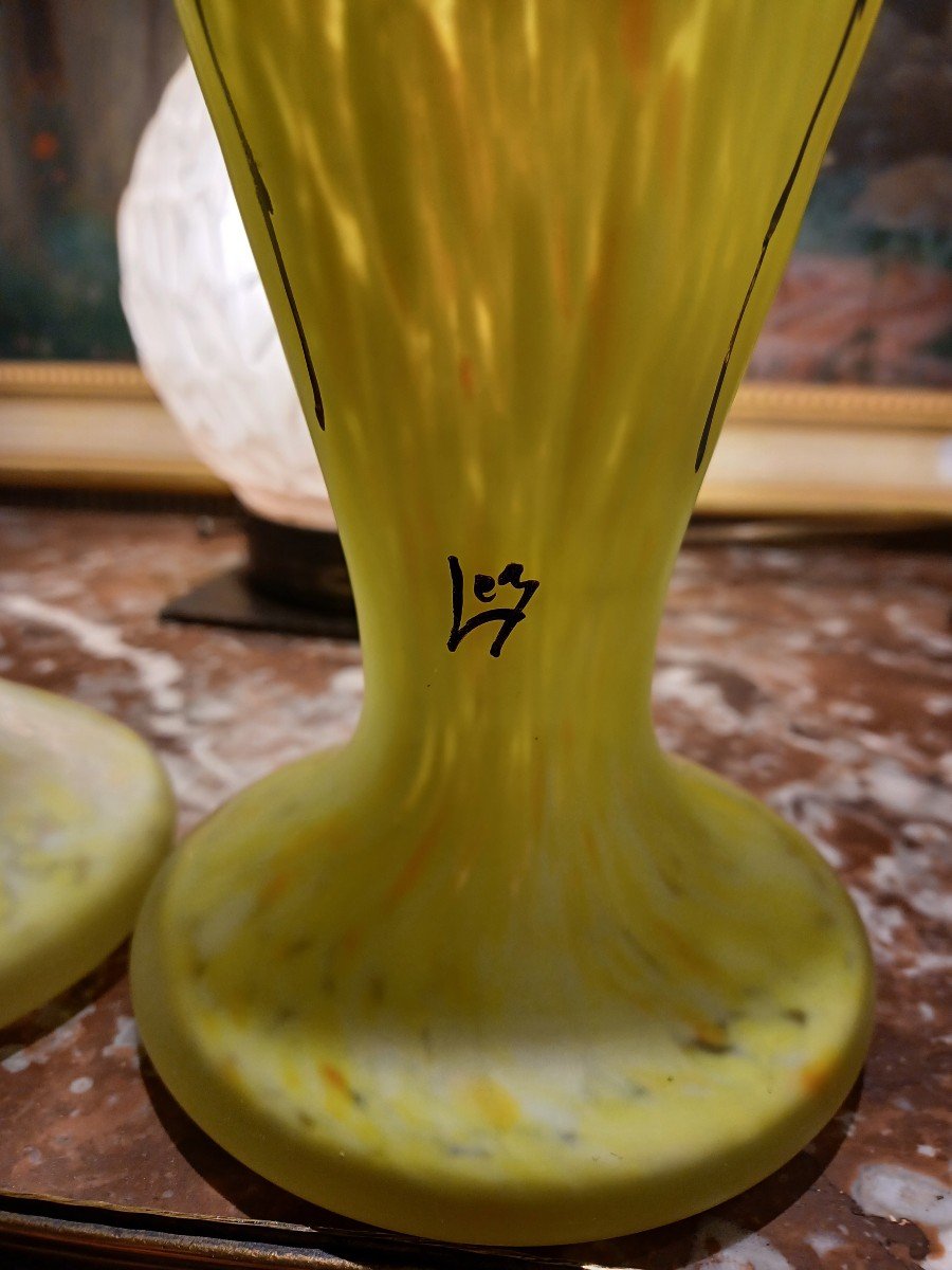 Legras, Pair Of Vases-photo-1