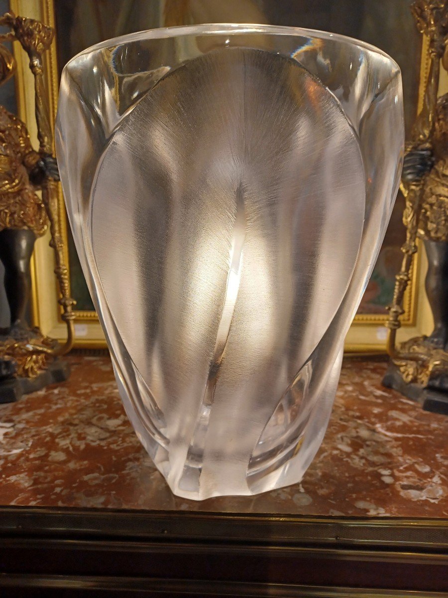 Vase Lalique France , Circa 1970 , Modèle Ingrid-photo-3