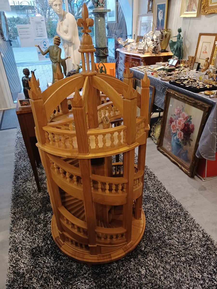 Model Of The Staircase Of The Chateau De Chambord-photo-3