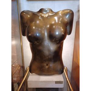 Lamp Sculpture In The Shape Of A Woman's Torso, 20th Century