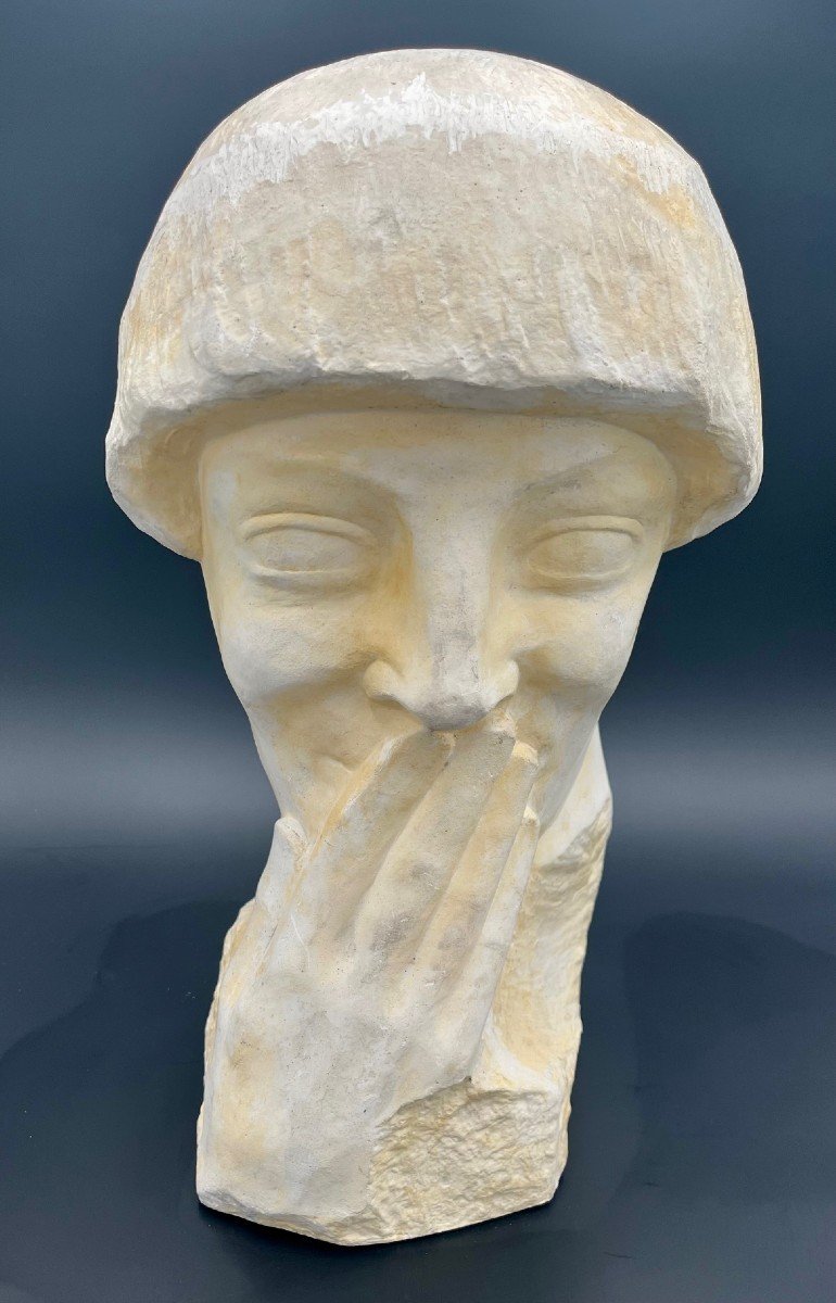 Sculpture “silence” By Antoon Van Paris (1884-1968)