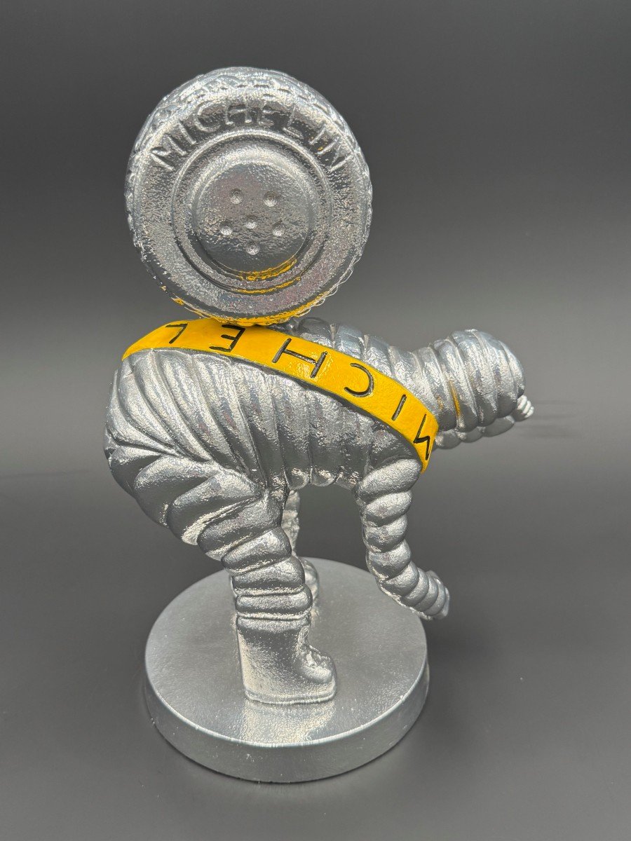 Chrome Michelin Bibendum Advertising Sculpture-photo-2