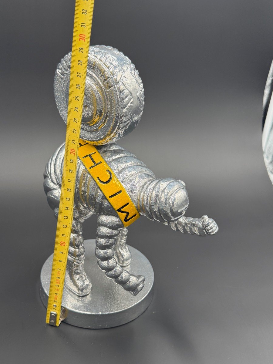 Chrome Michelin Bibendum Advertising Sculpture-photo-4