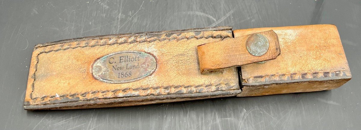 Loupe Marine C. Elliott 1868 Avec étui En Cuir