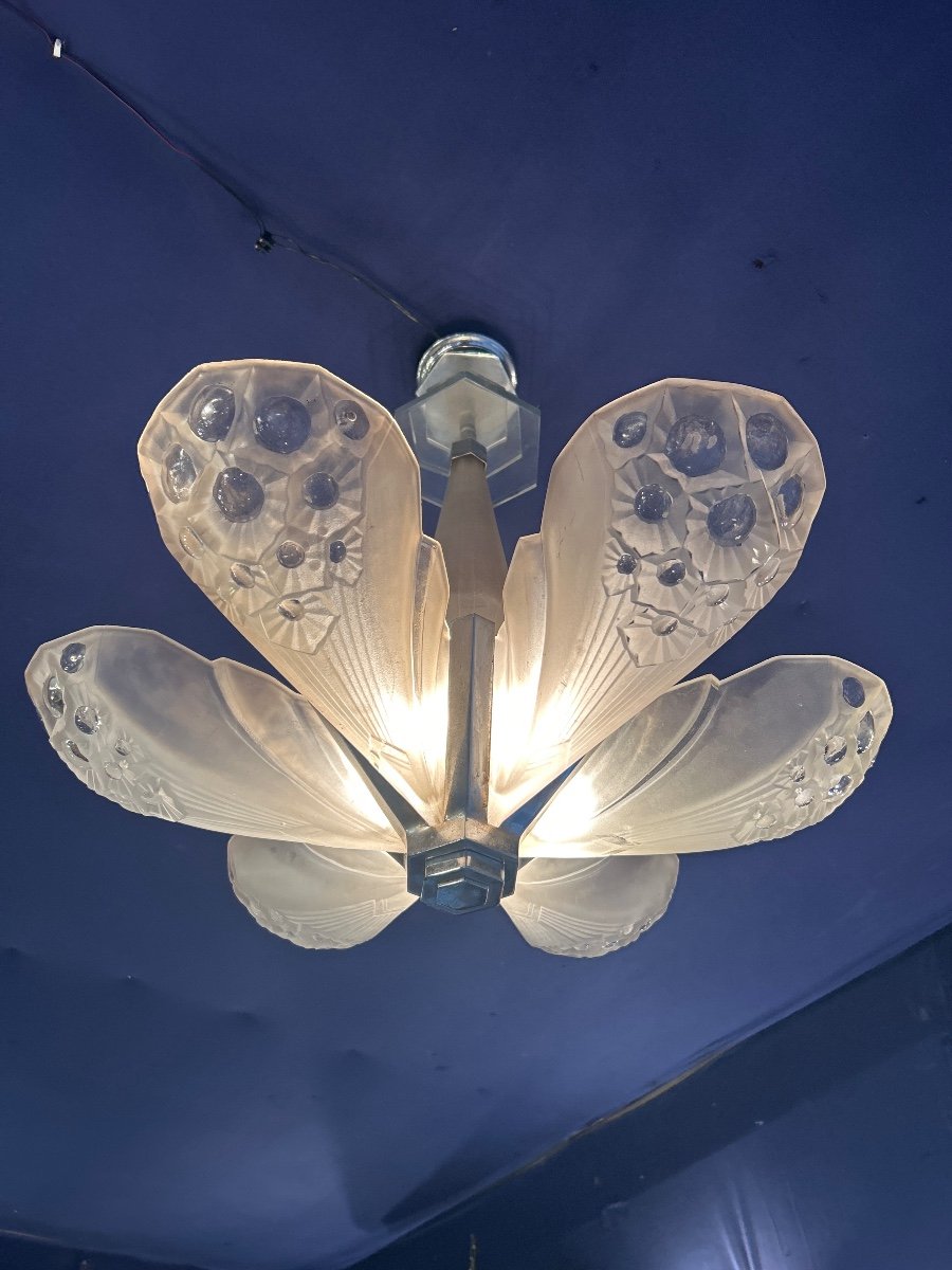 Art Deco Chandelier From The 1925s By Muller Nancy 