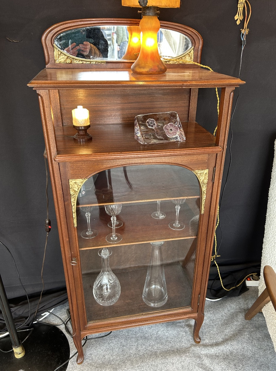 Small Art Nouveau Display Case From The 1900s