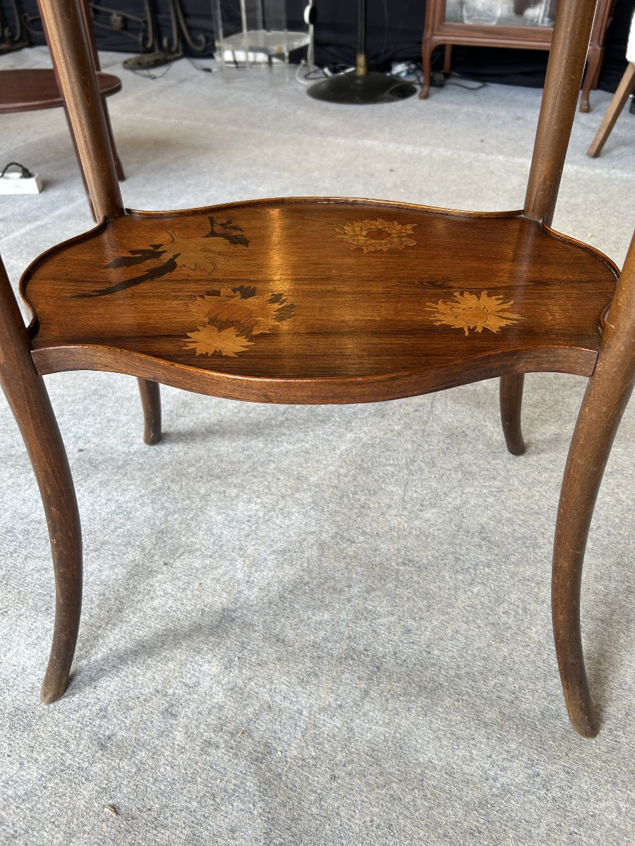 émile Gallé Marquetry Tea Table  -photo-1