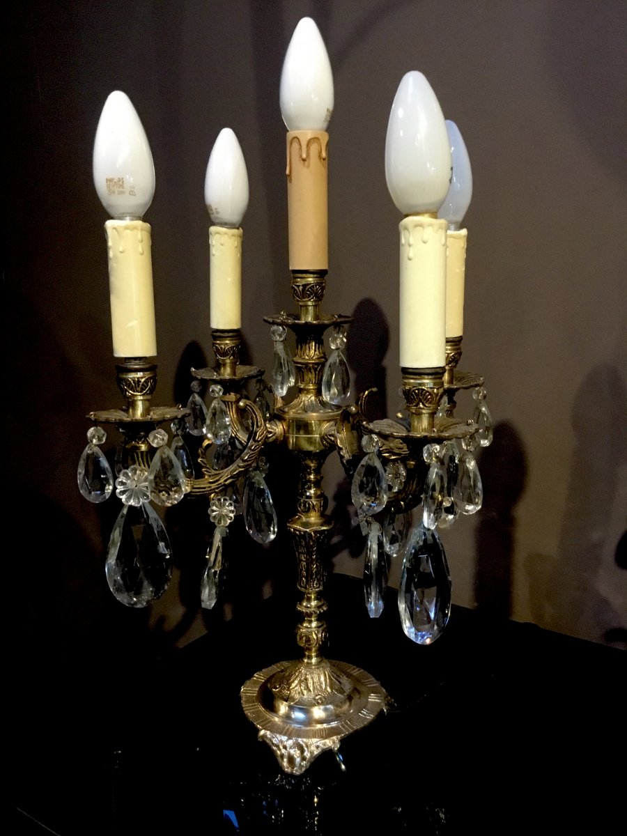 Pair Of Louis XV Style Girandoles-photo-2