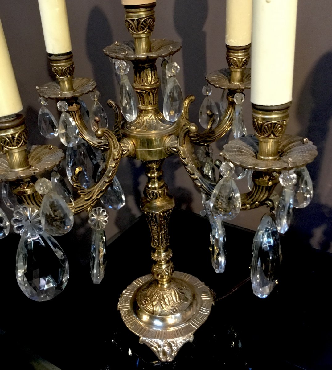 Pair Of Louis XV Style Girandoles-photo-6