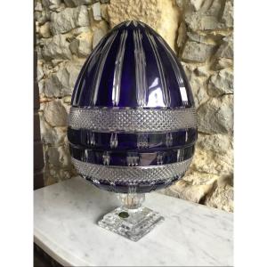 Christallery Of Lorraine. Egg Shaped Wine Cooler. Year 1970