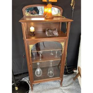 Petite Vitrine Art Nouveau époque 1900